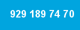929 189 74 70